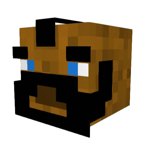 SuperEvilHero21 Minecraft avatar head, 3D render