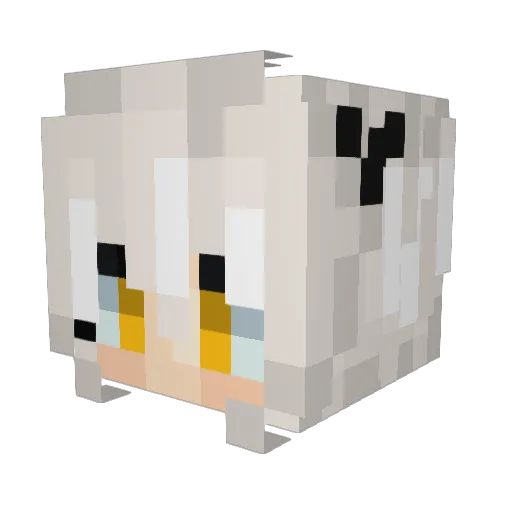 SuperFolder Minecraft avatar head, 3D render