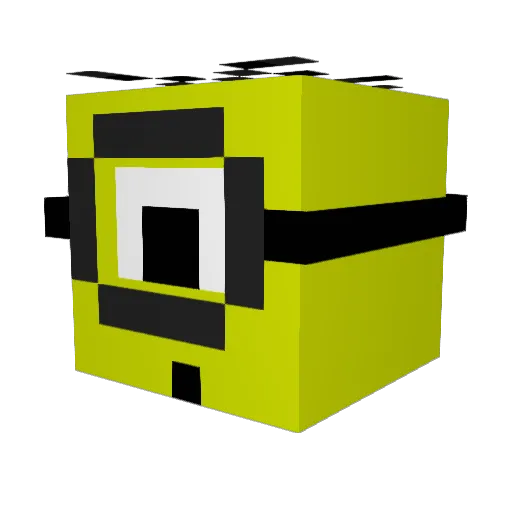SuperFreak2002 Minecraft avatar head, 3D render