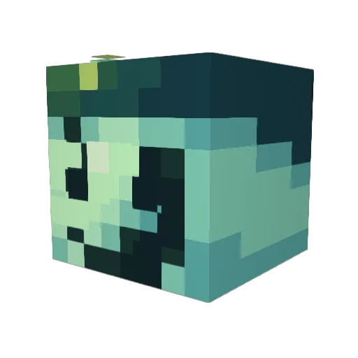 SuperFunnyface12 Minecraft avatar head, 3D render