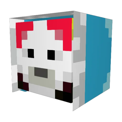 SuperGG1230 Minecraft avatar head, 3D render