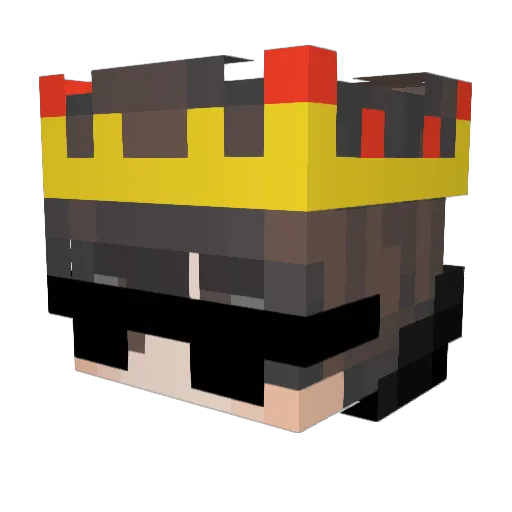 SuperGK09 Minecraft avatar head, 3D render