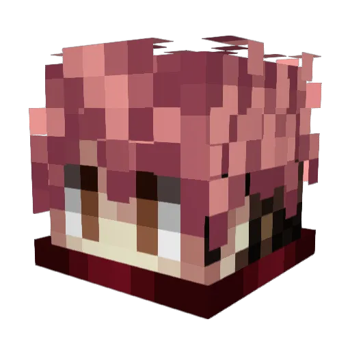 SuperGabi14 Minecraft avatar head, 3D render