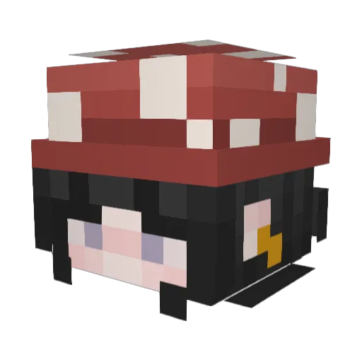 SuperGalPlays Minecraft avatar head, 3D render