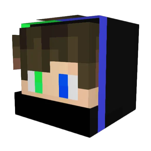 SuperGavin72 Minecraft avatar head, 3D render