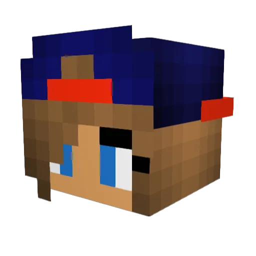 SuperGirl0004 Minecraft avatar head, 3D render