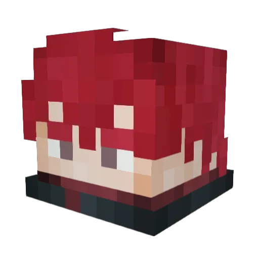 SuperGodbeard Minecraft avatar head, 3D render