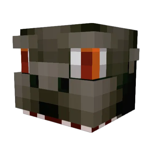 SuperGodzillaFan Minecraft avatar head, 3D render