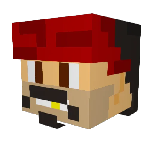 SuperGreg02 Minecraft avatar head, 3D render