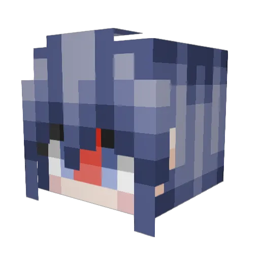 SuperGurlz99 Minecraft avatar head, 3D render