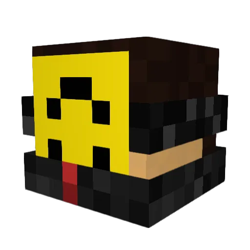 SuperGuy929 Minecraft avatar head, 3D render