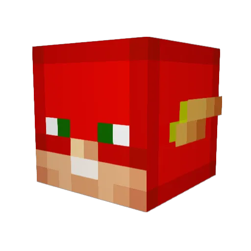 SuperHero12 Minecraft avatar head, 3D render
