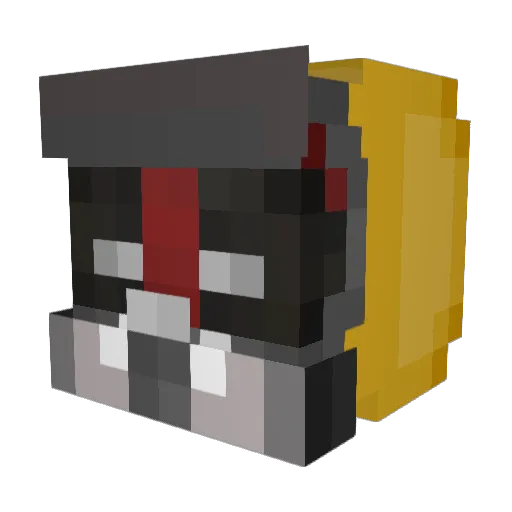 SuperHotFire679 Minecraft avatar head, 3D render