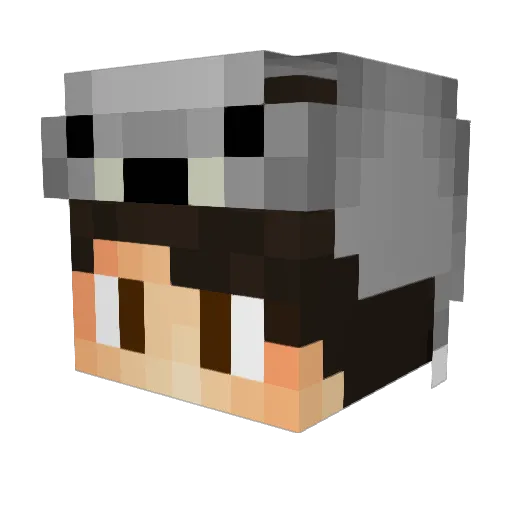 SuperJ_10 Minecraft avatar head, 3D render