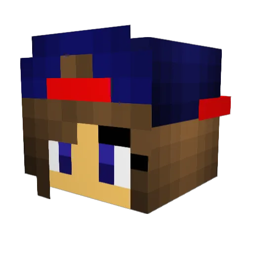 SuperJen2323 Minecraft avatar head, 3D render