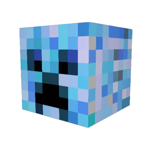 SuperKirbzz_ Minecraft avatar head, 3D render