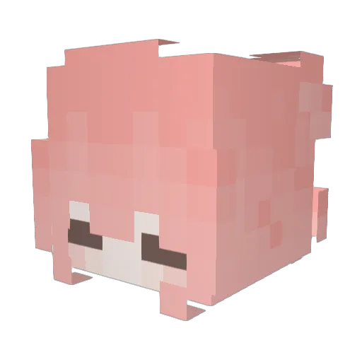 SuperKirin Minecraft avatar head, 3D render