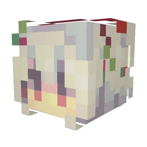 SuperLazy1 Minecraft avatar head, 3D render