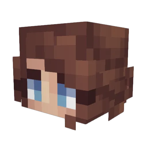 SuperLeafy10 Minecraft avatar head, 3D render