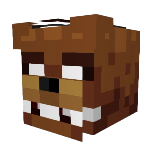 SuperManecraft Minecraft avatar head, 3D render