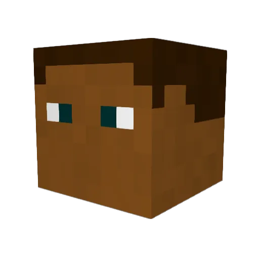 SuperMarMan Minecraft avatar head, 3D render