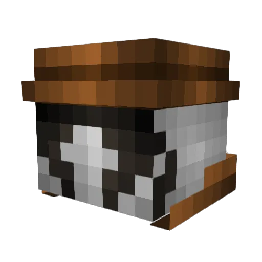 SuperMarioBros Minecraft avatar head, 3D render