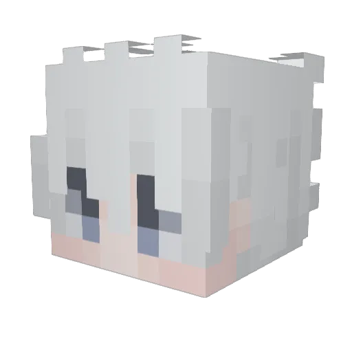 SuperMario___ Minecraft avatar head, 3D render