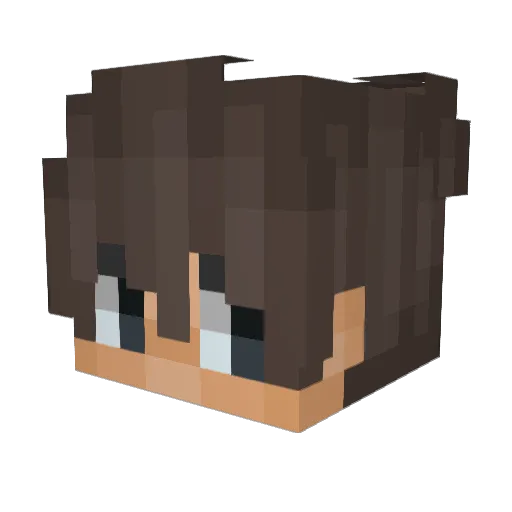SuperMatricks Minecraft avatar head, 3D render