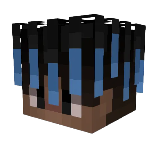 SuperMattico Minecraft avatar head, 3D render