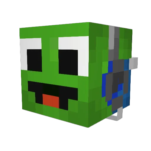 SuperMaunka Minecraft avatar head, 3D render