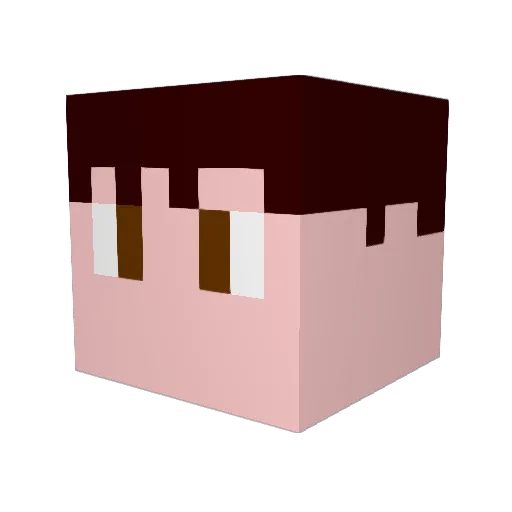 SuperMegaKyle Minecraft avatar head, 3D render