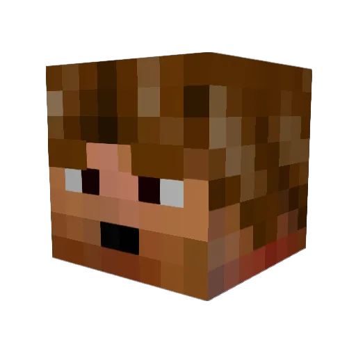 SuperMelonade Minecraft avatar head, 3D render