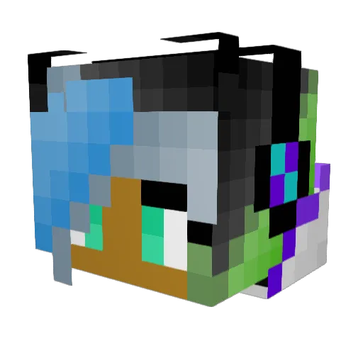 SuperMilo23 Minecraft avatar head, 3D render