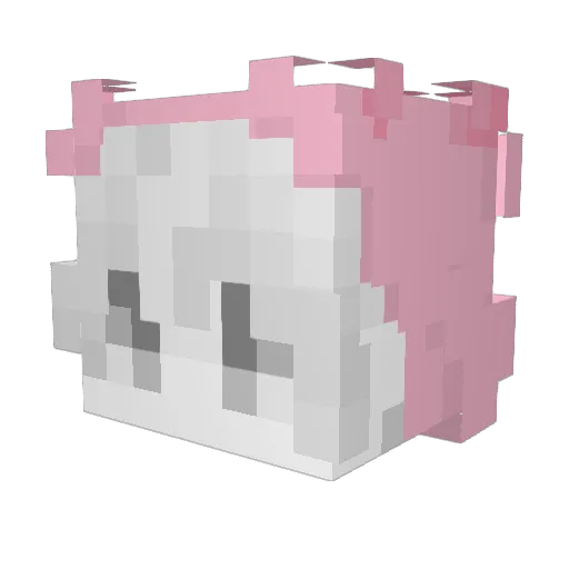 SuperMinerPR0 Minecraft avatar head, 3D render
