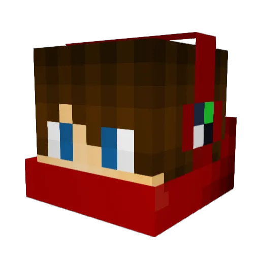 SuperMnky Minecraft avatar head, 3D render