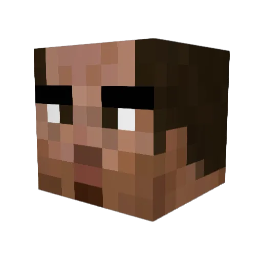 SuperMonkeyMan Minecraft avatar head, 3D render
