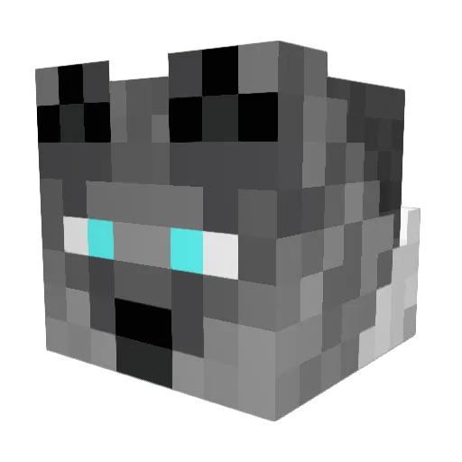 SuperMoxie Minecraft avatar head, 3D render