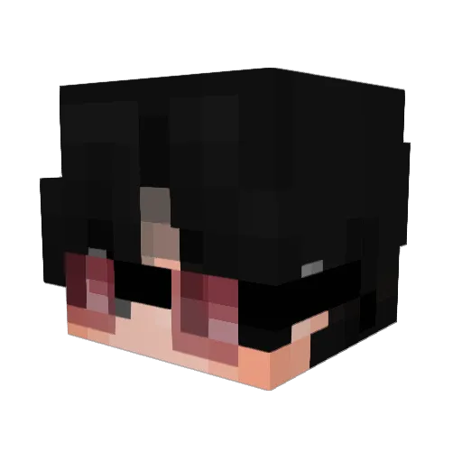 SuperMz7 Minecraft avatar head, 3D render