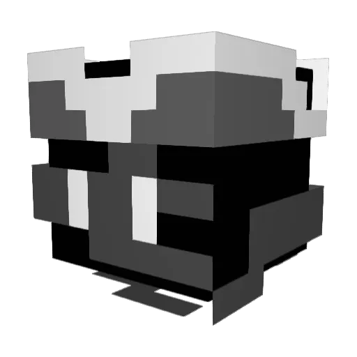 SuperN0VAL Minecraft avatar head, 3D render