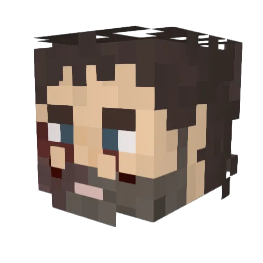 SuperNab12 Minecraft avatar head, 3D render