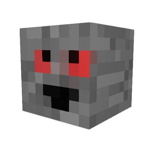 SuperNanny Minecraft avatar head, 3D render