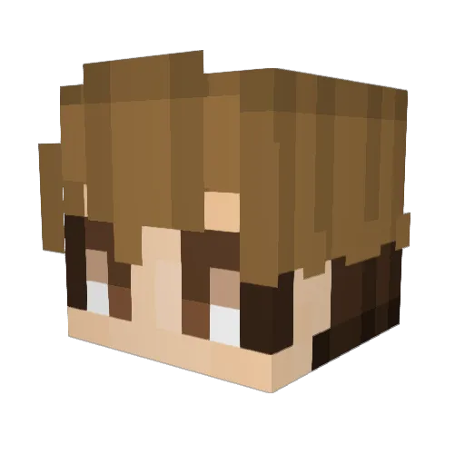 SuperNerd37 Minecraft avatar head, 3D render