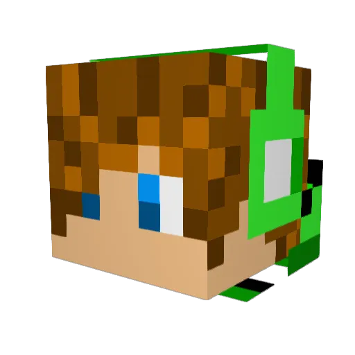 SuperNova921 Minecraft avatar head, 3D render
