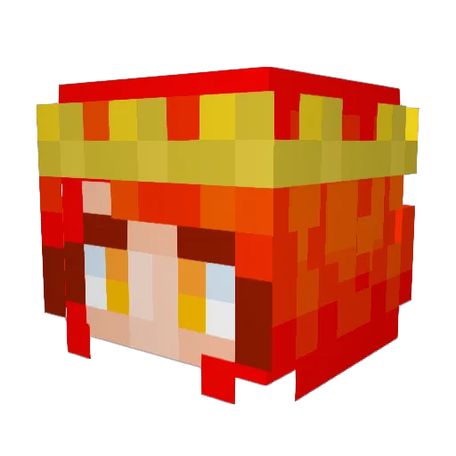 SuperNxvaExE Minecraft avatar head, 3D render