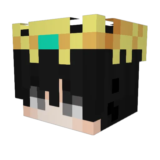 SuperOverlord Minecraft avatar head, 3D render