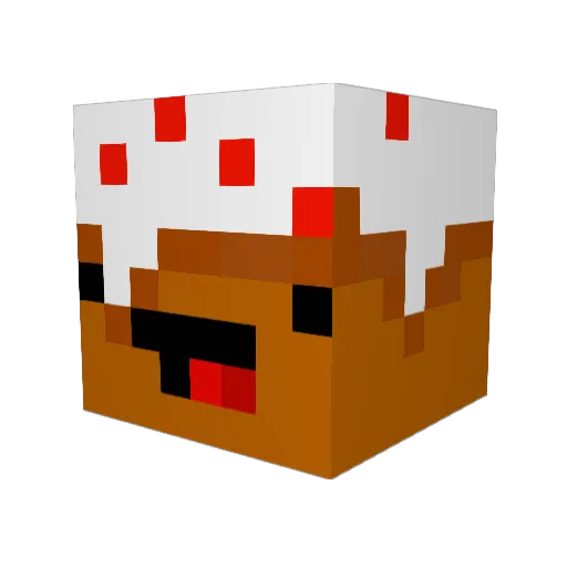 SuperPieMan7 Minecraft avatar head, 3D render