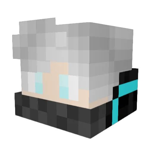 SuperPlayer_1537 Minecraft avatar head, 3D render