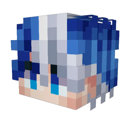 SuperPuper228007 Minecraft avatar head, 3D render