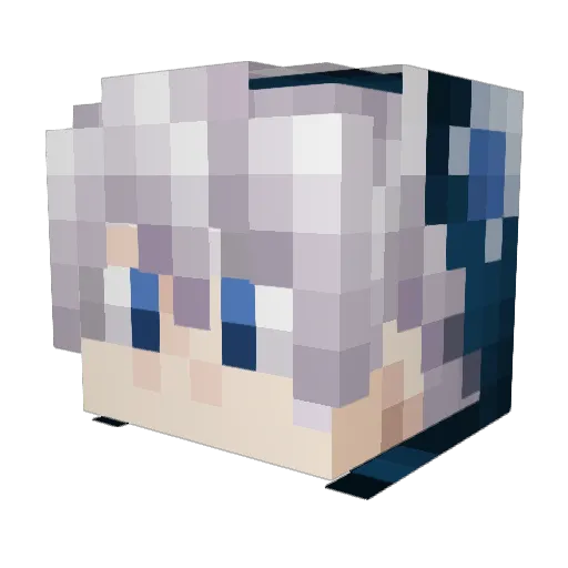 SuperRedAwn Minecraft avatar head, 3D render