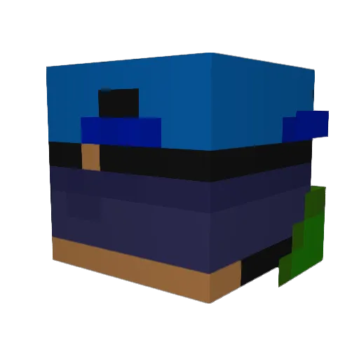 SuperReeseYT Minecraft avatar head, 3D render